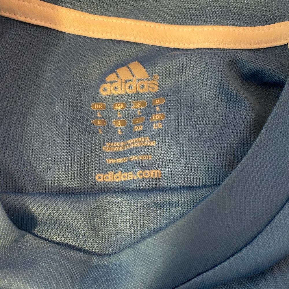 Adidas Active 360 Blue and White Long Sleeve Shirt - Picture 4 of 4